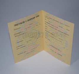 Свидетельство о Браке 1990г РСФСР в Санкт-Петербурге